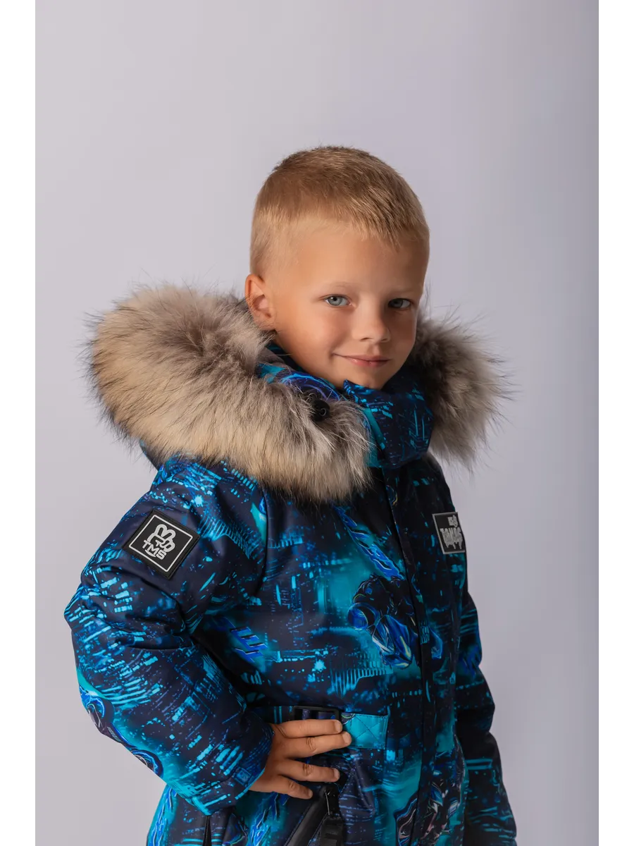 Зимний комбинезон мембрана с натуральной опушкой
