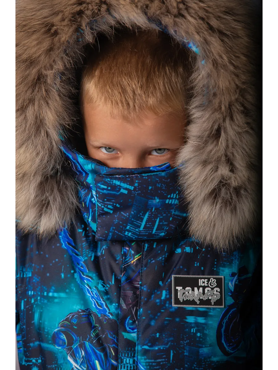 Зимний комбинезон мембрана с натуральной опушкой