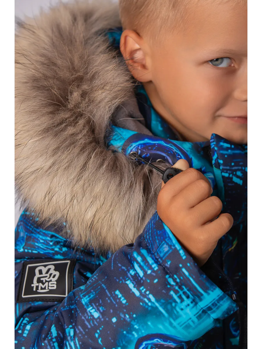 Зимний комбинезон мембрана с натуральной опушкой