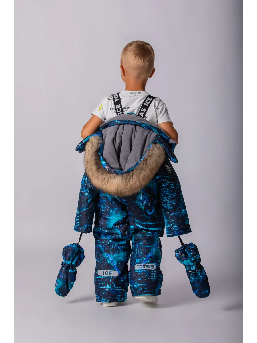 Зимний комбинезон мембрана с натуральной опушкой