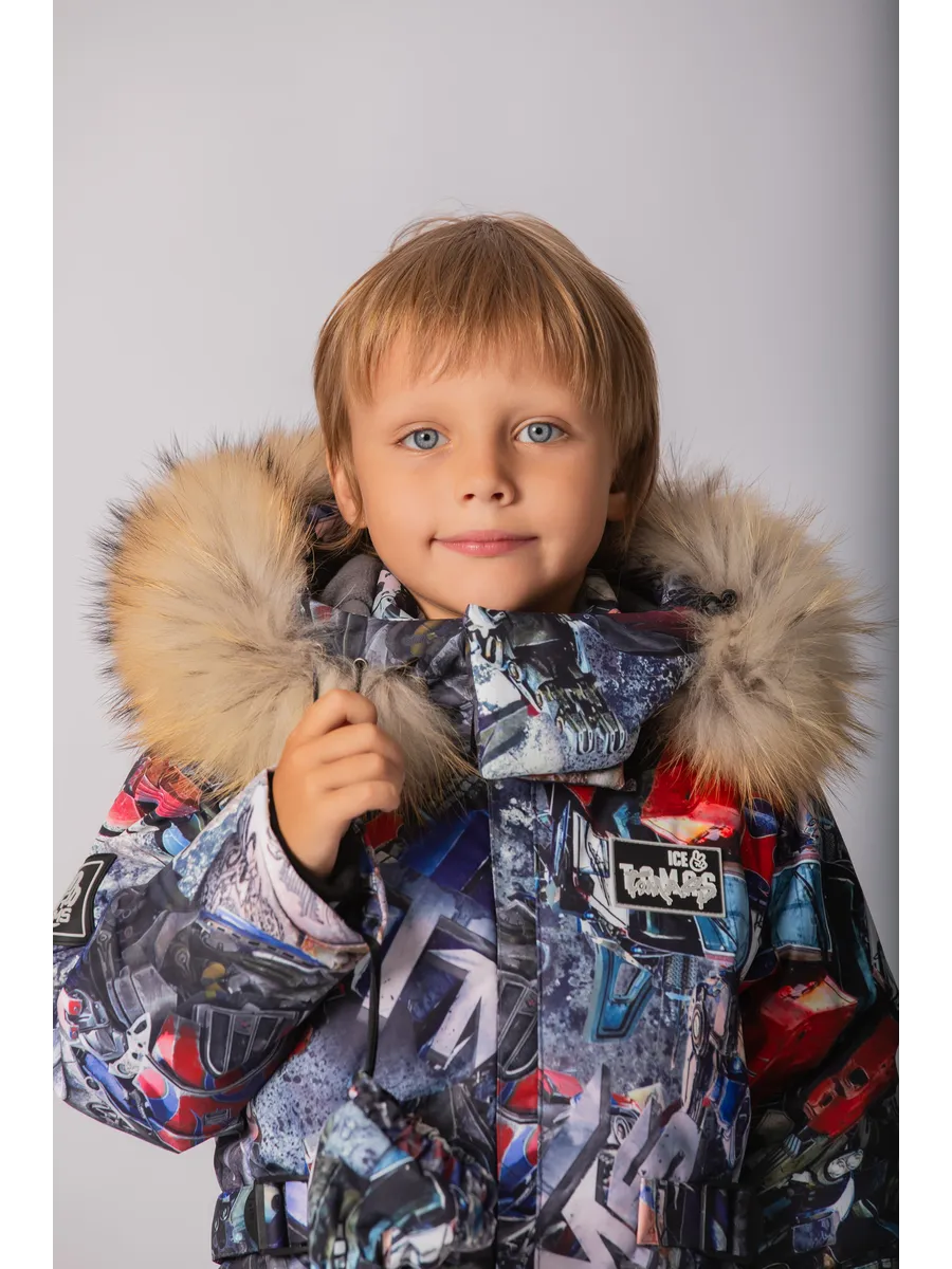 Зимний комбинезон мембрана с натуральной опушкой