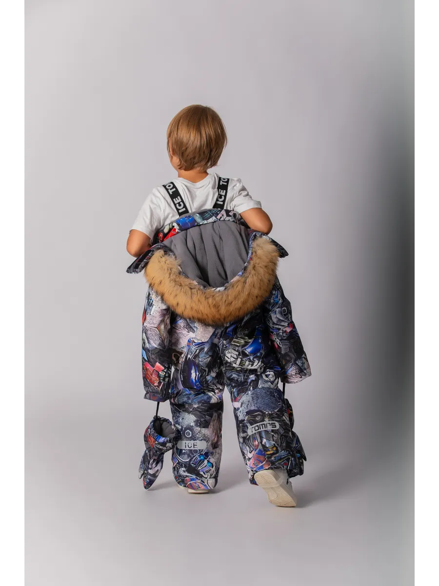 Зимний комбинезон мембрана с натуральной опушкой