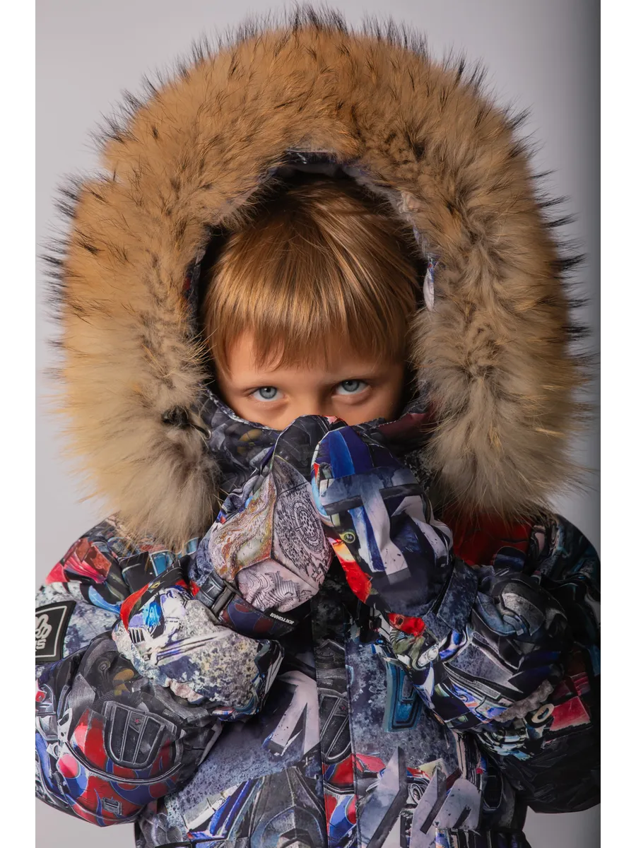 Зимний комбинезон мембрана с натуральной опушкой