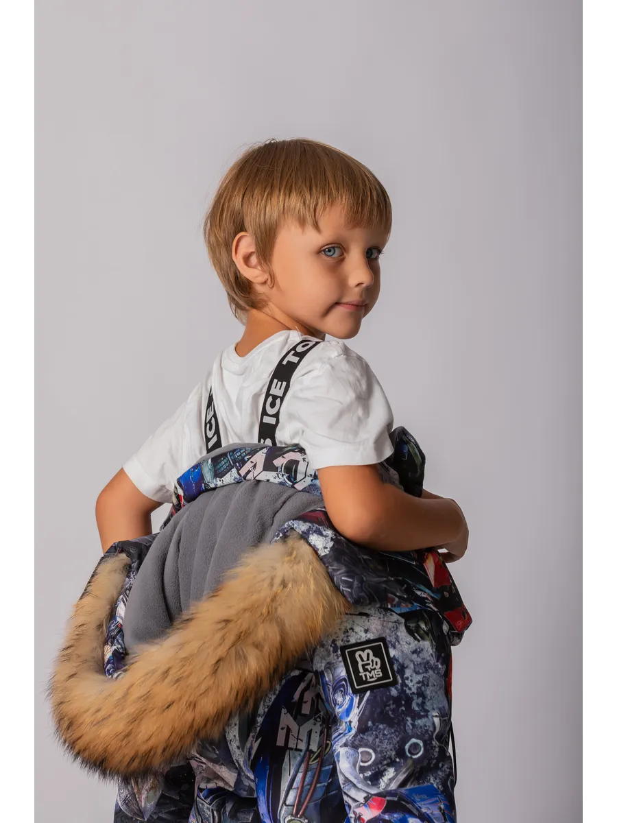 Зимний комбинезон мембрана с натуральной опушкой