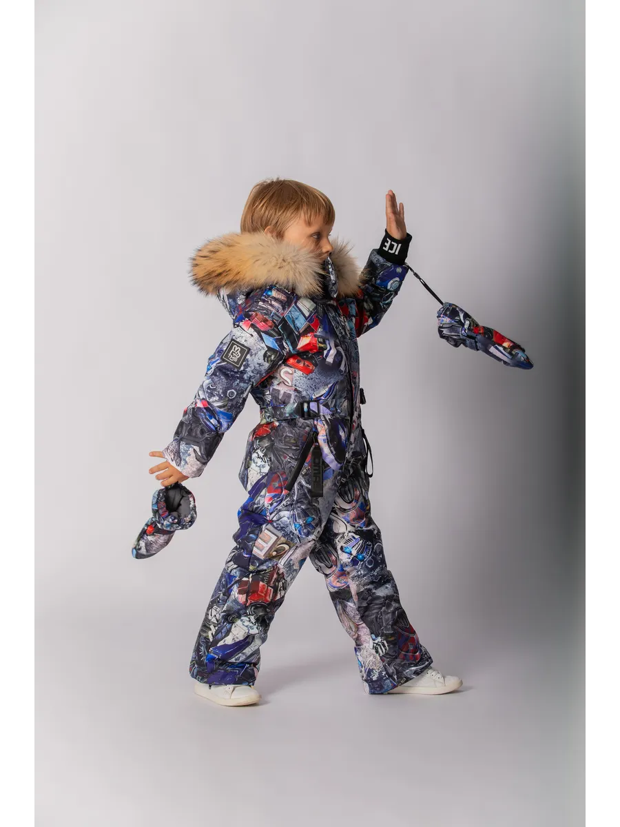 Зимний комбинезон мембрана с натуральной опушкой