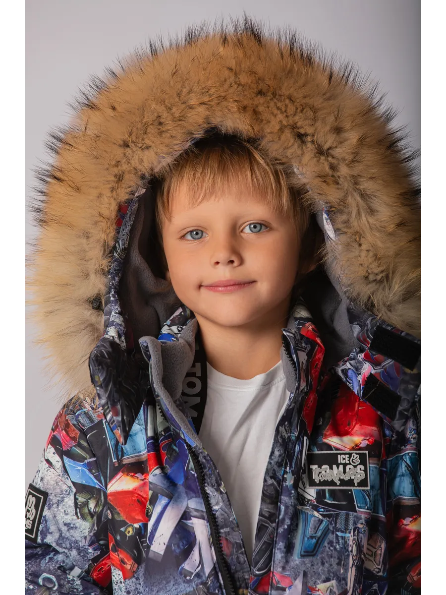 Зимний комбинезон мембрана с натуральной опушкой