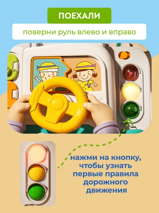 Игрозаврик Развивающий бизиборд монтессори для мальчиков и девочек, вариант, фото 3