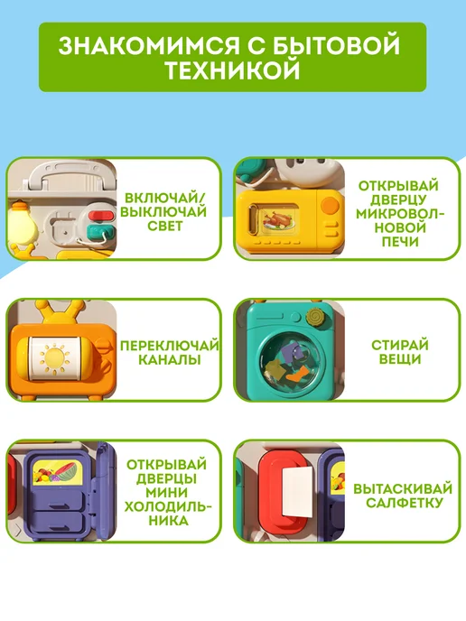 Игрозаврик Развивающий бизиборд монтессори для мальчиков и девочек, вариант, фото 5