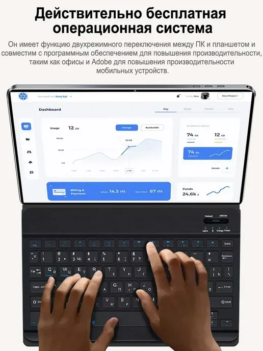 Игровой ноутбук Два в одном планшет 32ГБ+2048ГБ, 32 ГБ, 2048 ГБ, фото 5