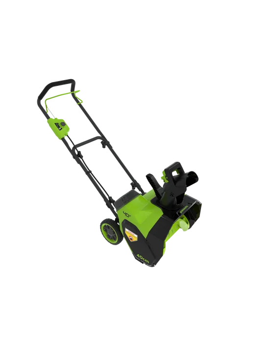 Greenworks Снегоуборщик аккумуляторный 40V, 40 см, АКБ 4 Ач и ЗУ, вариант, фото 4