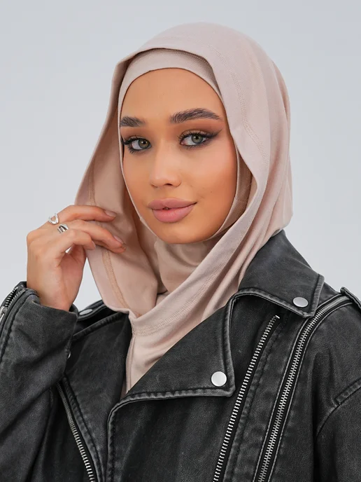 GIGISTORE Капор хиджаб с балаклавой мусульманский, белый, фото 3
