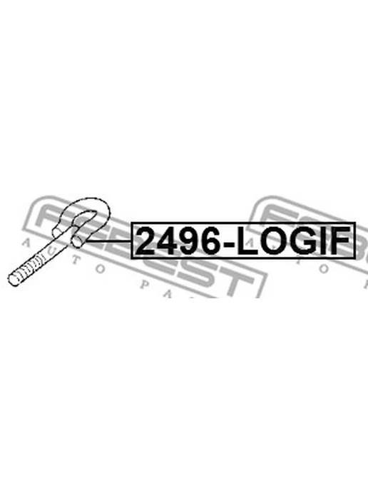 FEBEST крюк буксирный renault logan sandero i 2005-2018 2496-logif, вариант, фото 2