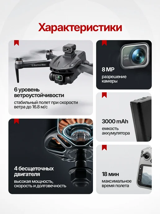 Skynet devices Квадрокоптер с камерой, вариант, фото 7