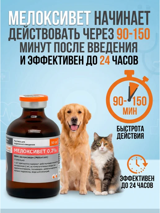 Белкаролин Мелоксивет, 5 флаконов, 10 мл, фото 2