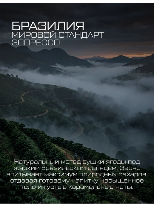 Кофе в зернах 1 кг Бразилия Моджиана, 100 % арабика, 1 кг, фото 5