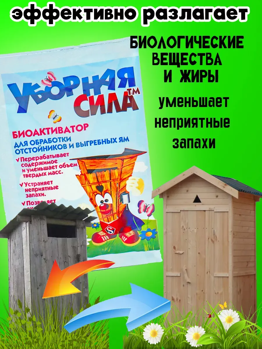 Средство для септиков и выгребных ям уличных туалетов.