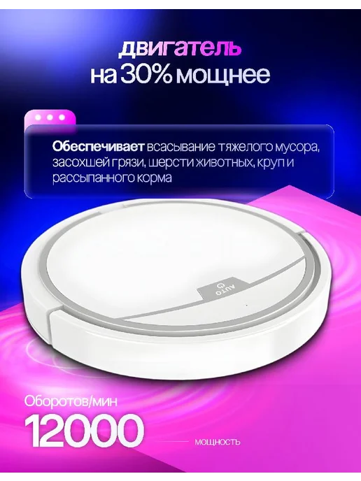 Робот пылесос для дома робот пылесос для сухой уборки ДУ, вариант, фото 2