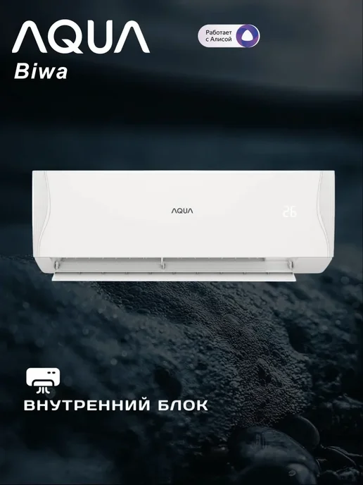 Aqua Кондиционер Biwa AQ-25BRQ1 R3 25 кв м, белый, фото 4
