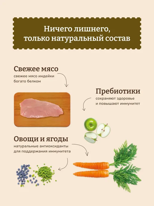 Сухой корм NOW'KITCHEN для собак, пожилые, индейка, 1,59 кг, фото 2