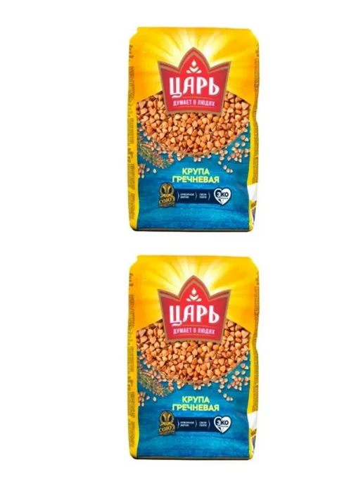 Царь Крупа гречневая 800 гр, 2 шт, 800 г, 2 шт