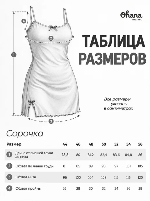 Ohana market Ночная сорочка на бретельках ажурная, голубой, фото 6