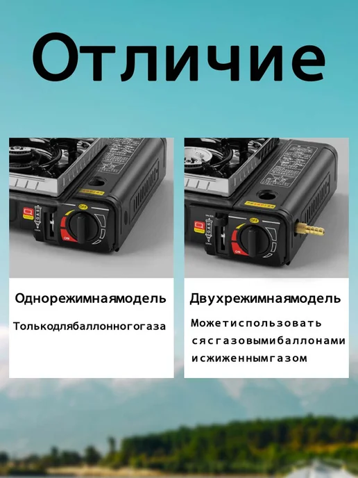 vivacity Плита газовая туристическая, черный, фото 7