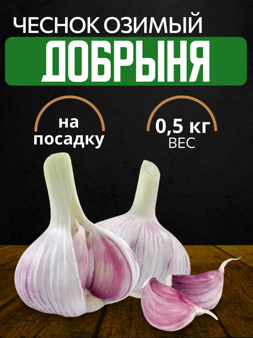 ФЕРМЕРСКИЕ СЕКРЕТЫ Чеснок на посадку осенью Добрыня 0.5кг, 500 г