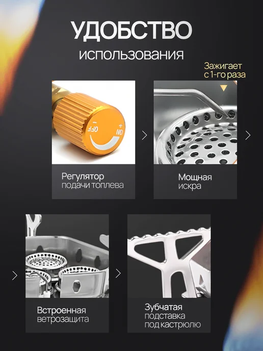 Fire-Maple Система приготовления пищи туристическая походная 3, серый, фото 6