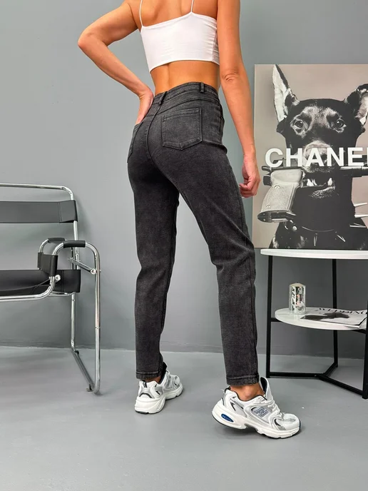VB Fashions Джинсы джеггинсы с высокой посадкой, серый, фото 3