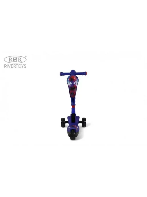 River Toys Детский трехколесный складной самокат с музыкой и подсветкой, синий, фото 8