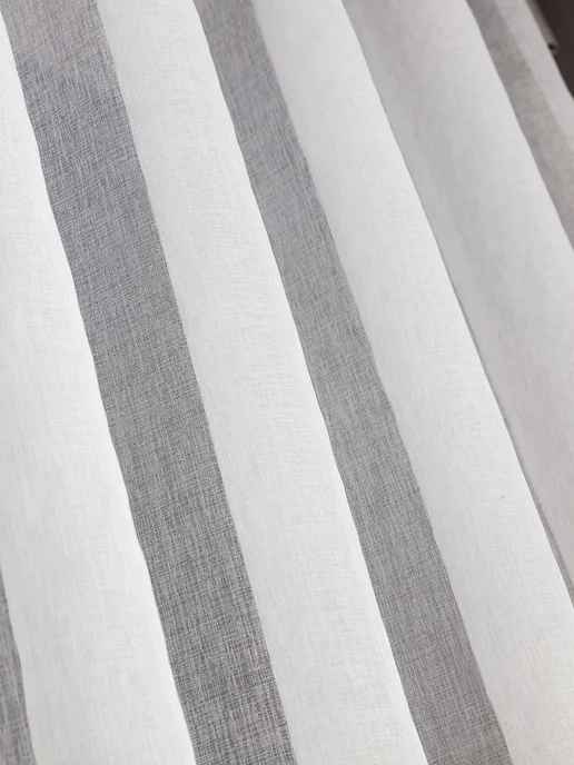 I-linen Тюль в гостиную спальню 200x250 готовый длинный, белый, фото 6