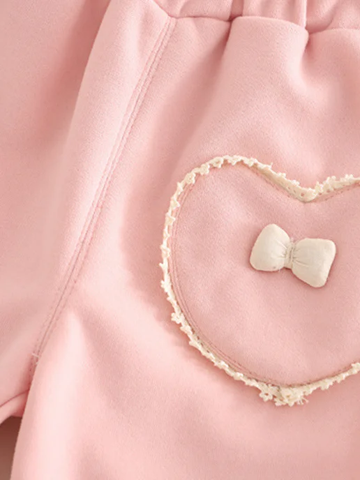 BabyStyuf Нарядный костюм спортивный детский на подарок в садик, розовый, фото 3