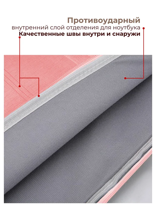 LaFiSa Сумка для ноутбука и документов а4 женская, розовый, фото 5
