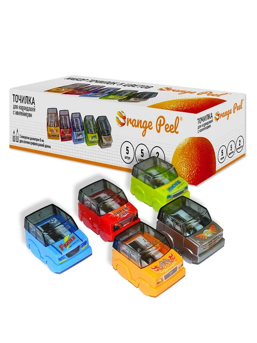 Orange Peel Точилка 2 отверстия, с контейнером, набор 4 шт, 5 шт, фото 8