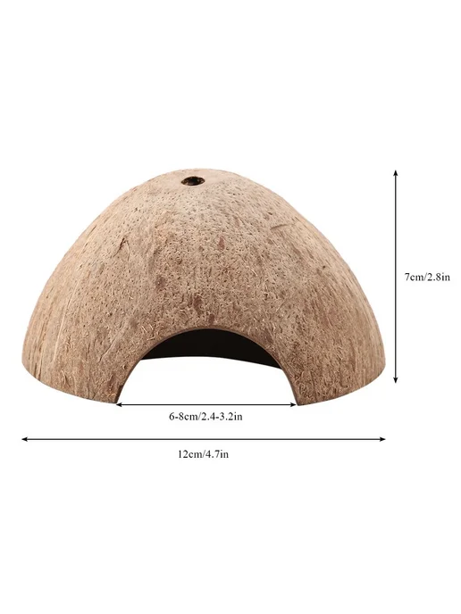 Террариум Декор Скорлупа Кокоса Домик Coconut Shell, вариант, фото 7