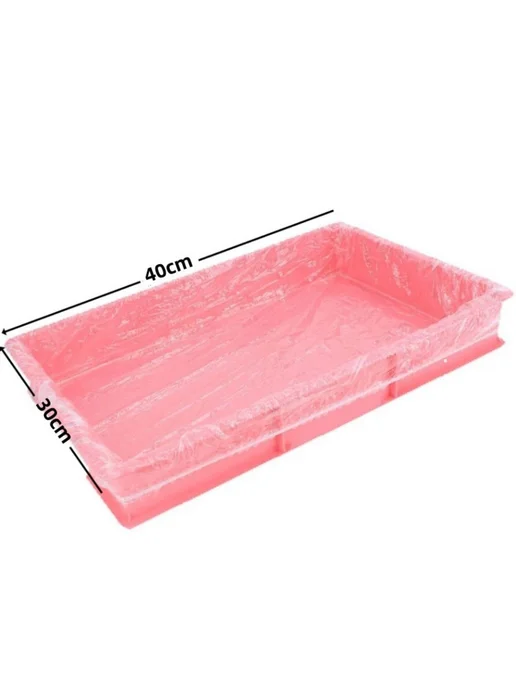 10 шт Пеленки для кроличьей клетки прозрачные 40x30 см, 40x30 см, 10 шт