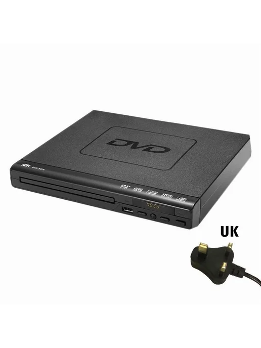 DVD-плеер домашний черный CD DVD HDD USB, черный