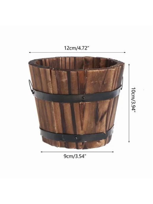 Горшок для цветов 10х20х26 см Розовый 1 шт, 10x20x26 см, 1 шт, фото 5