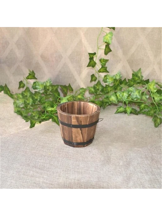 Горшок для цветов 10х20х26 см Розовый 1 шт, 10x20x26 см, 1 шт, фото 8