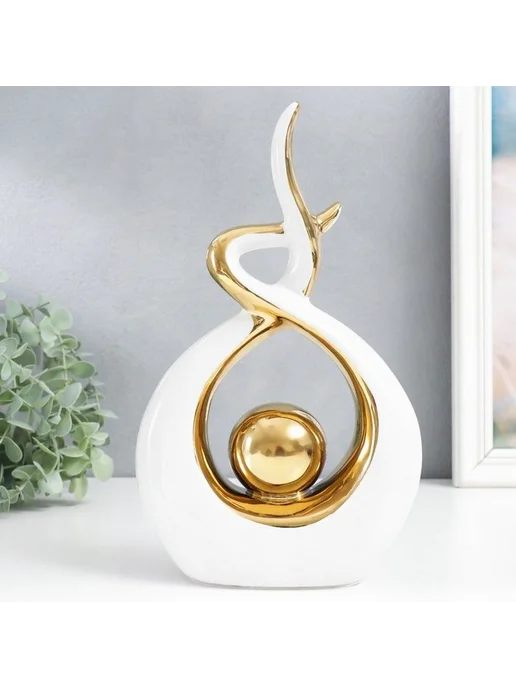 Керамическая статуэтка "Абстракция. Прикосновение. Шар", вариант, фото 2