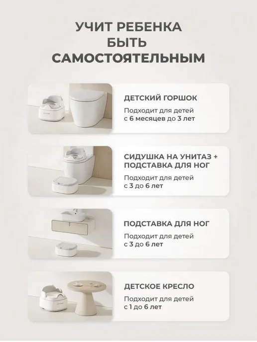 Детский горшок Серый, серый, фото 3