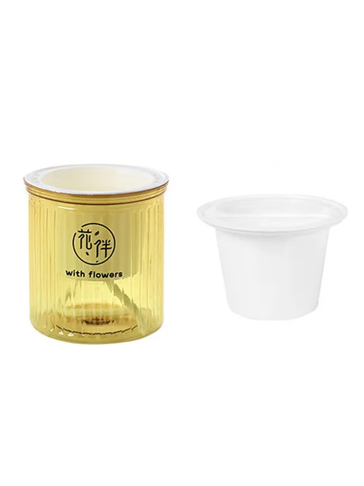 Горшок для цветов белый 1 шт, 1 шт, фото 8