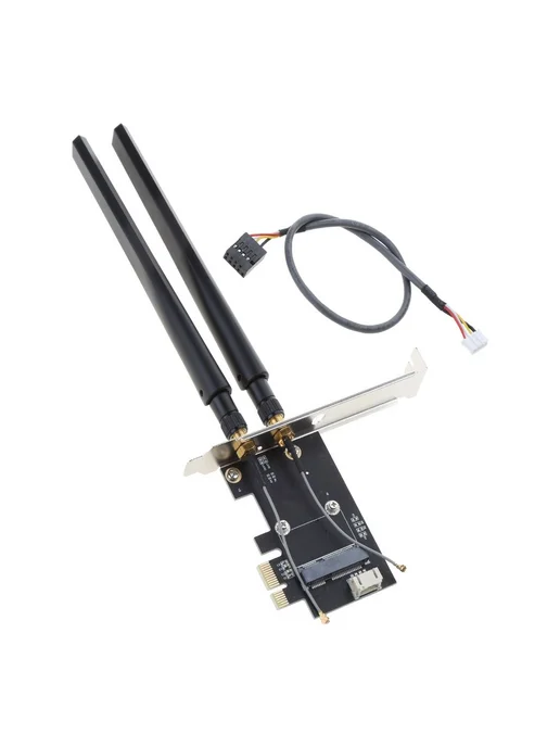 Адаптер Mini PCI-E на PCI-E X1, черный Адаптер, черный, фото 4