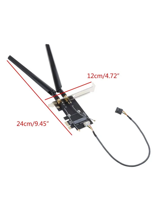 Адаптер Mini PCI-E на PCI-E X1, черный Адаптер, черный, фото 5