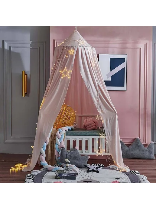 Балдахин шатёр Sleep and Play Светло-розовый F, розовый, фото 7