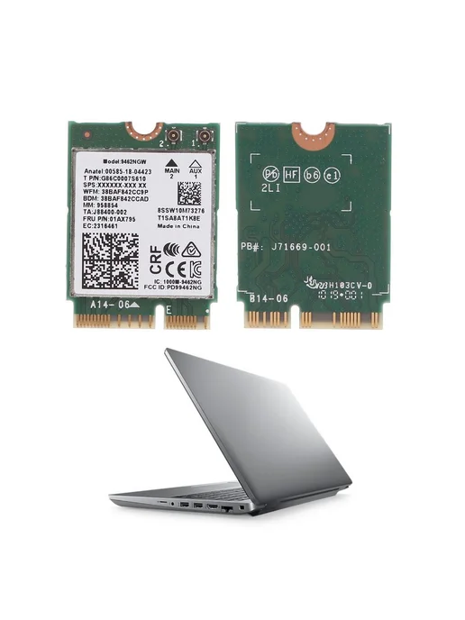 WiFi карта 2 4 5ггц AC BT 5 0 для Win10 9462NGW, вариант, фото 5