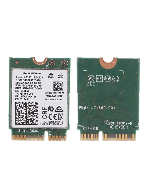 WiFi карта 2 4 5ггц AC BT 5 0 для Win10 9462NGW, вариант, фото 6