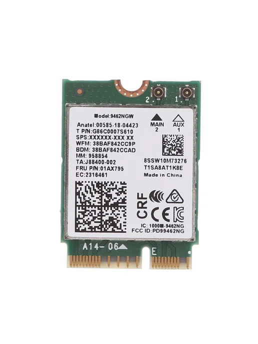 WiFi карта 2 4 5ггц AC BT 5 0 для Win10 9462NGW, вариант, фото 7