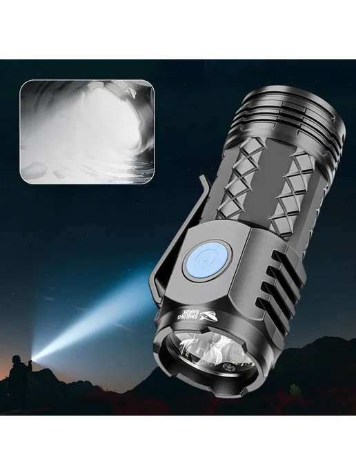 Подводный фонарь Черный FZ-050, черный, фото 4