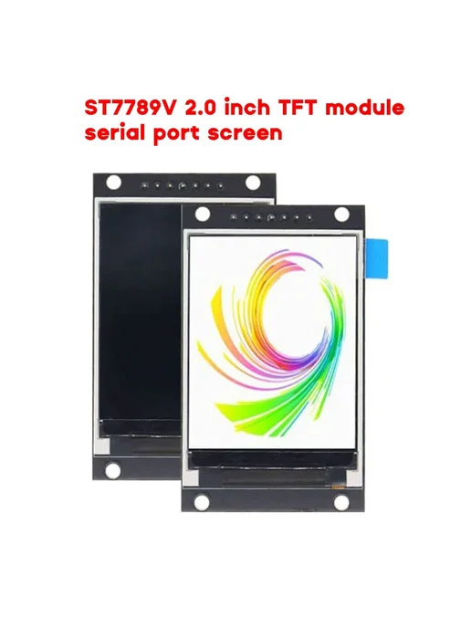 Дисплей 2 0" ST7789V LCD-TFT резистивный 240x320, 240x320, фото 2